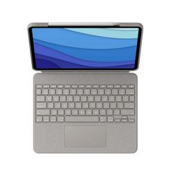 Logitech Combo Touch Detachable keyboard case with trackpad for iPad Pro 12.9-inch (5th and 6th gen) - Sand - US