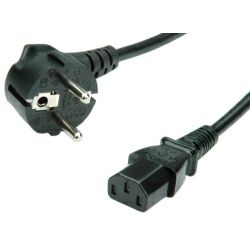 Roline VALUE naponski kabel, ravni IEC320 C13, 1.8m crni