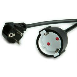 Roline VALUE naponski produžni kabel, schuko utičnica, 3.0m crni
