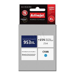Tinta ACTIVEJET AH-953CRX (zamjena za HP 953XL F6U16AE, premium, 25 ml) cijan