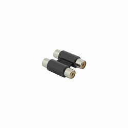 Adapter 2 X RCA -> 2 X RCA ženski/ženski