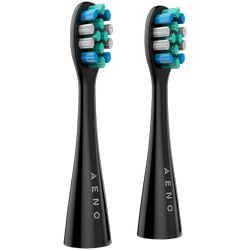AENO Replacement toothbrush heads crna, Dupont bristles, 2pcs in set (for ADB0002S/ADB0001S)