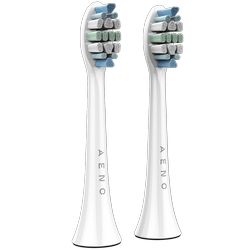 AENO Replacement toothbrush heads bijela, Dupont bristles, 2pcs in set (for ADB0003/ADB0005 and ADB0004/ADB0006)