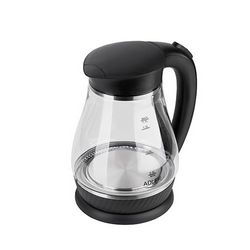 Električni čajnik ADLER AD 1274 B (crna, prozirna, 1.7 L, 2200 W)
