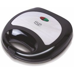 Aparat za sendviče ADLER AD 3015 (crni, srebrni, 750 W)