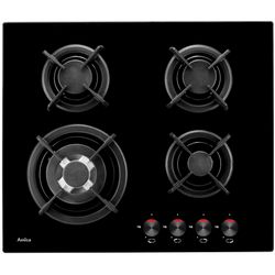 Ploča za kuhanje Amica PG6411SR (crna, ugradbena, plinska, 4 zone)
