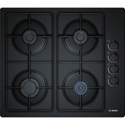 Ploča za kuhanje BOSCH Serie 2 POP6B6B80 (crna, ugradbena, plinska, 4 zone)