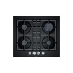 Ploča za kuhanje BOSCH Serie 4 PNP6B6B90 (crna, ugradbena, 60 cm, plinska, 4 zone)