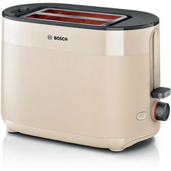 Toster BOSCH TAT 2M127 (980W, 2 utora za tost, 6 stupnjeva prženja, bež) 