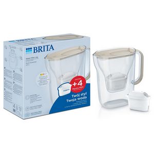Dzbanek filtrujący Brita Style Essential+4 wkłady MaxtraPro PP (piaskowy; 2,4l)