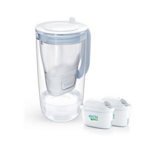 Brita Glass+ filter jug with 2 MaxtraPro PP cartridges (blue; 2.5 l)