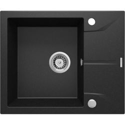 1-BOWL GRANITE SINK WITH DRAINER DEANTE GRAPHITE METALLIC ANDANTE