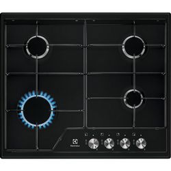 Ploča za kuhanje ELECTROLUX EGS6424K (crna, ugradbena, 60 cm, Gas, 4 zone)