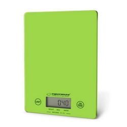 Elektronska kuhinjska vaga ESPERANZA EKS002G (stolna, pravokutna) zeleno-žuta