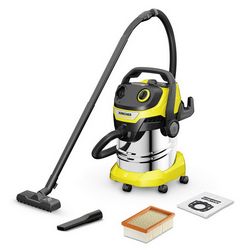 Usisavač KARCHER WD 5 S V-25/5/22 (25 L, 1100 W, nehrđajući čelik, crna, žuta)