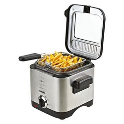 Friteza MESKO Home MS 4910 (Samostojeća, 1.5 L, 900 W, Crna, Čelik sa satenskim finišem)
