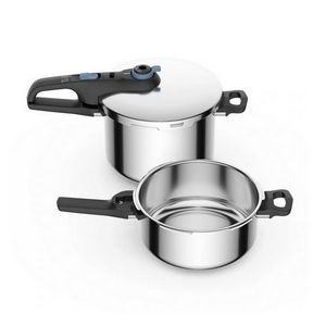 TEFAL Secure Trendy Pressure Cooker 4L + 6L + basket P2584301