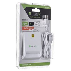 Čitač pametnih kartica TECHLY kompaktan /pisač usb2.0 I-Card cam-asb2ty (bijeli, zatvoreni)