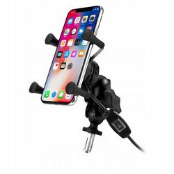 Nosač za mobitel na motoru FREEDCONN MC7W s indukcijskim punjačem + BM2R priključak za glavu cijevi