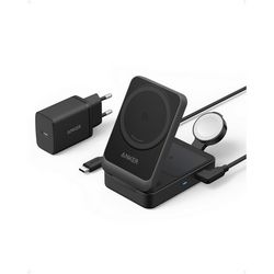 Prijenosna stanica za punjenje ANKER MagGo 3in1 Foldable Charging Station (Crna)