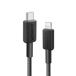 Kabel USB-C na Lightning ANKER 322 (1.8m, pleteni) crna