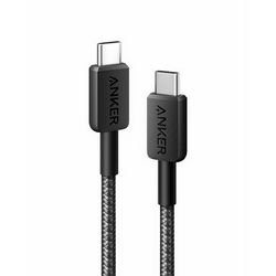 Kabel ANCHOR 322 USB-C na USB-C pleteni 0.9m (crna)