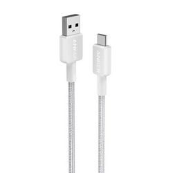 Kabel USB-A na USB-C ANKER 322 (0.9m, pleteni) bijela