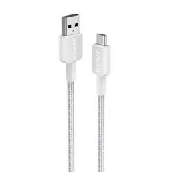 Kabel USB-A na USB-C ANKER 322 (pleten, 1.8m, bijela)
