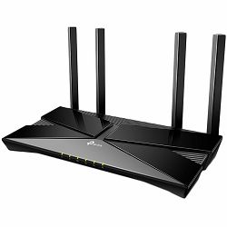 TP Link AX1800 Dual-Band Wi-Fi 6 Router, 1.8 Gbps Wi-Fi, 4× Fixed Antennas, 1× Gigabit WAN Port, 4× Gigabit LAN Ports, Network Security: SPI Firewal, Access Control IP & MAC Binding, Application Laye