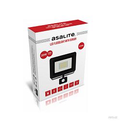 LED reflektor ASALITE 20W (4500K, 1600Lm + senzor)