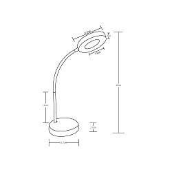 Stolna lampa ASALITE 6W (4000K, 500lm bijela)