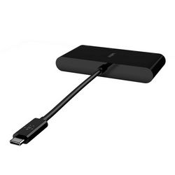 Belkin USB-C Multimedia Adapter (GBE - HDMI - VGA - USB-A) - crna