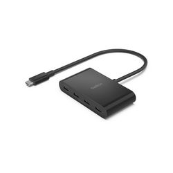 Belkin CONNECT USB-C to 4-Port USB-C Hub - crna