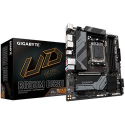 GIGABYTE Mainboard Desktop B650M DS3H (AM5, 4xDDR5 max 128GB, 1x PCI-E 4.0 x16x16, 1x PCI-E 3.0 x16x1, 4x SATA, 2x M.2 PCIe 4.0, 1xUSB 3.2 Gen2, 4x USB 2.0, 1xUSB 3.2 Gen2 Type-C, 1xHDMI, 1xDP, 2.5GbE