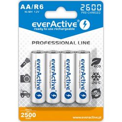 Punjive baterije everActive Ni-MH R6 AA 2600 mAh Professional Line