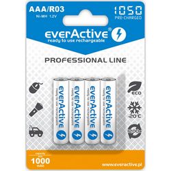 Punjive baterije everActive Ni-MH R03 AAA 1050 mAh Professional Line