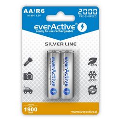 Punjive baterije everActive Ni-MH R6 AA 2000 mAh Silver Line - 2 komada