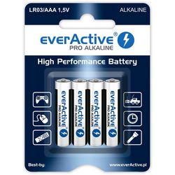 Alkalne baterije everActive Pro Alkaline LR6 AA - blister kartica - 4 komada