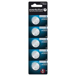 Lithium battery mini everActive CR2025 - blister 5 pcs.