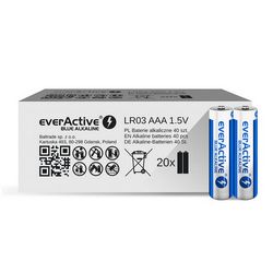 Alkalne baterije everActive Blue Alkaline LR03 AAA - kartonska kutija - 40 komada, ograničeno izdanje