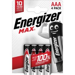 Alkalne baterije ENERGIZER MAX AAA LR03 (4 komada, eko pakiranje)