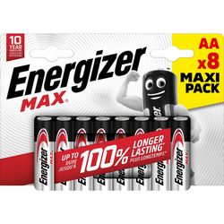 Alkalne baterije ENERGIZER MAX AA LR6 (8 komada, eko pakiranje)