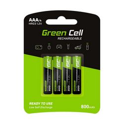 Baterija za kućanstvo GREEN CELL GR04 (punjiva baterija AAA, nikal-metal hidrid - NiMH)