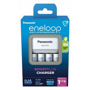 ŁADOWARKA PANASONIC SMARTPLUS + 4x AA ENELOOP 2000 mAh