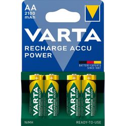 Punjiva baterija VARTA HR6 AA Recharge Accu Power 2100 mAh 56706 (zelena, žuta, 4 komada)
