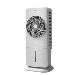 Be Cool is a visually polished oscillating air cooler with a 5l capacity and a remote control, 50W.