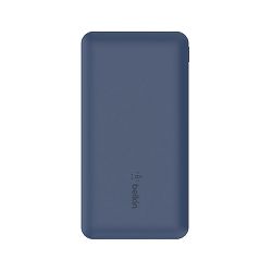 Belkin BOOST CHARGE (10000 mAH) Power Bank with USB-C 15W - Dual USB-A - 15cm USB-A to C Cable - Blue