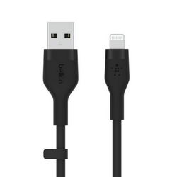 Belkin BOOST CHARGE Silicone cable USB-A to Lightning - 3M - crna
