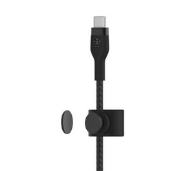 Belkin BOOST CHARGE PRO Flex USB-C to LTG, Braided Silicone Cable - 1M - crna