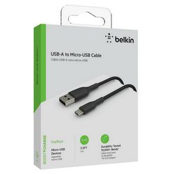 Belkin BOOST CHARGE Micro-USB to USB-A Cable, Braided - 1M - crna